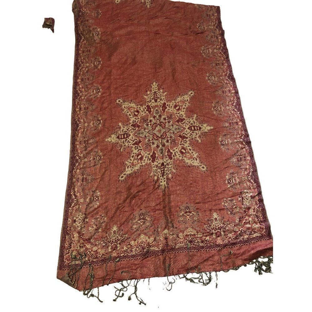 Pashmina Fashion Outlined Scarf Shawl Wrap Festival Eight Pointed Star